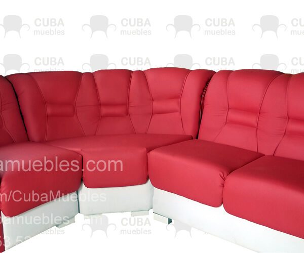 Esquinero Brasileño Moderno en chenille Beige