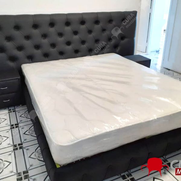 Cama Tapizada Full Medida Queen Size