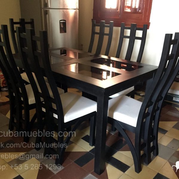 Comedor Madera Torres 6 plazas.