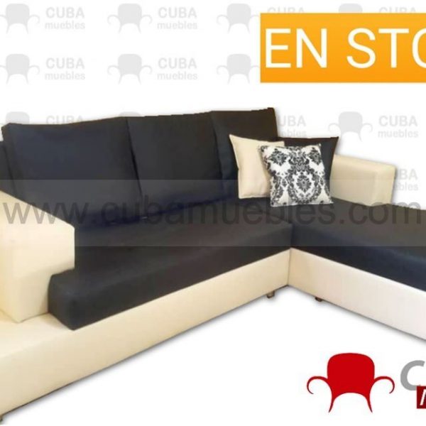 VENECIA Chaise Longue - negro y beige