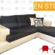 VENECIA Chaise Longue - negro y beige